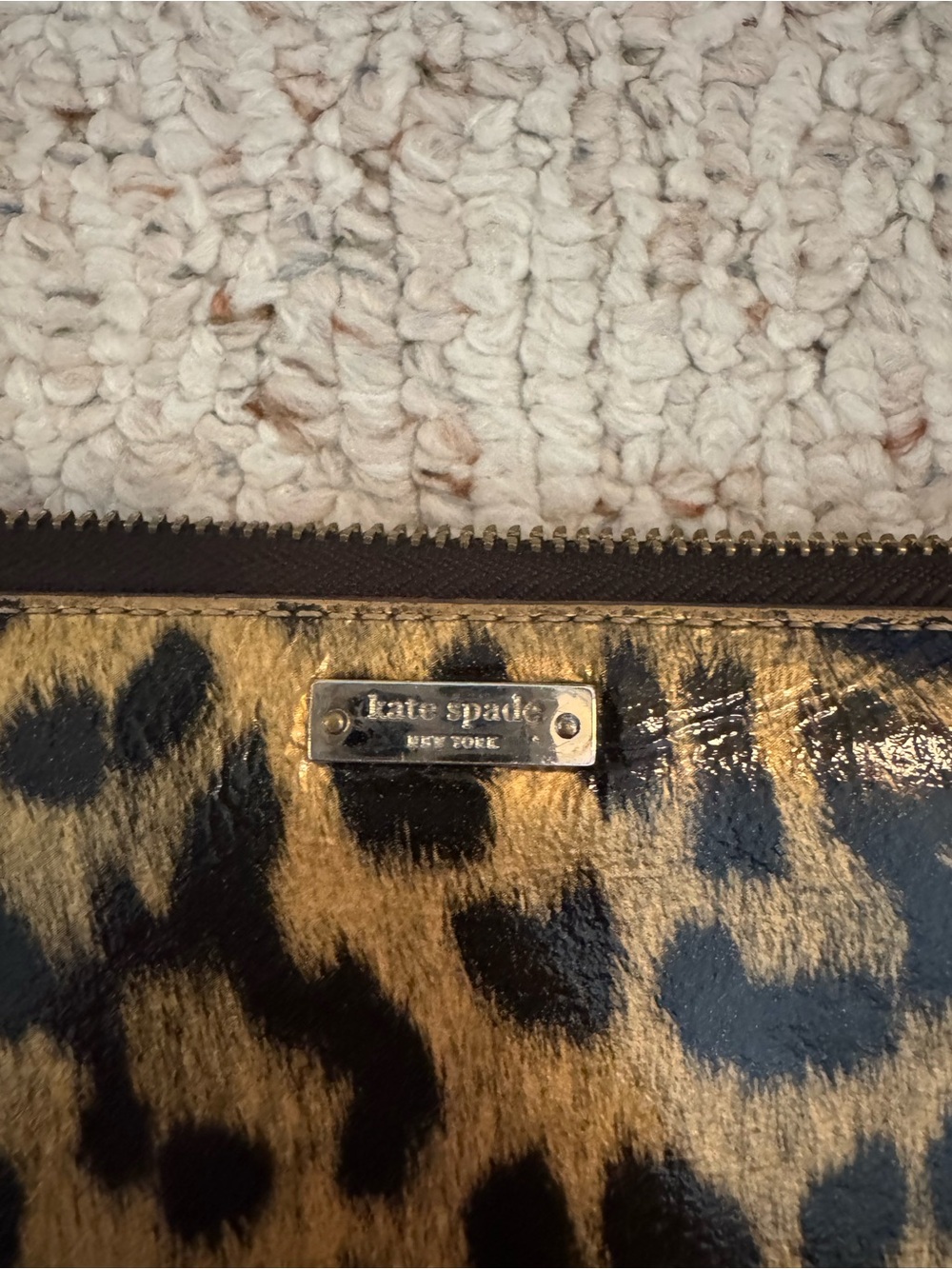 kate spade Neda Leopard Print Zip Around Continental Wallet Cheetah Animal Print - Picture 2 of 5